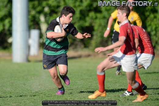 2015-05-09 Rugby Lyons Settimo Milanese U16-Rugby Varese 1399 Matteo Cazzamali